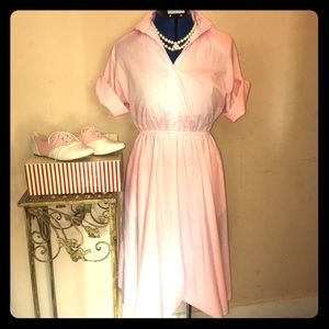 Vintage Beauty! Pink Shirt-Dress